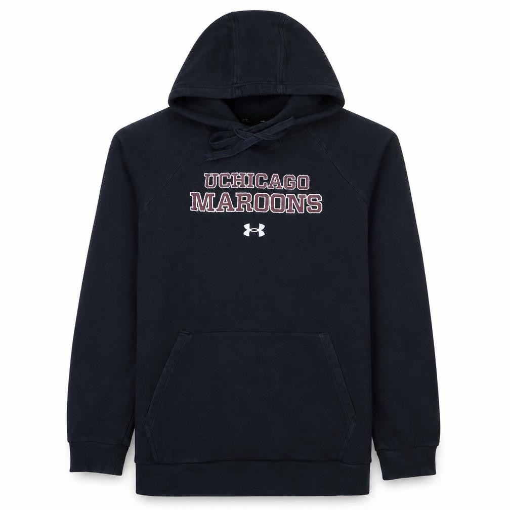 Under Armour Men's Black UChicago Maroons Pullover Hoodie Size S