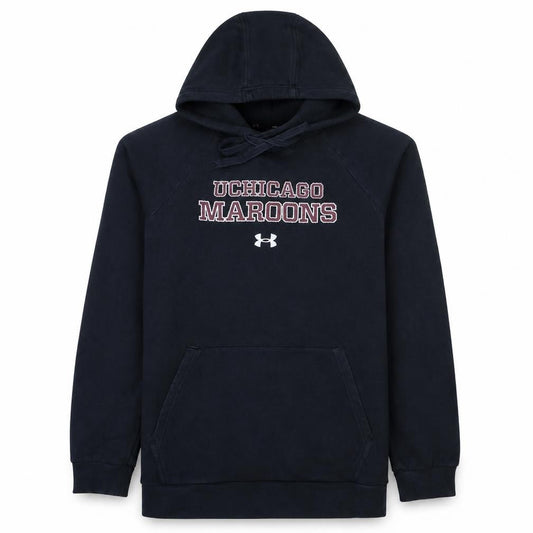 Under Armour Men's Black UChicago Maroons Pullover Hoodie Size S