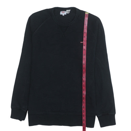 Levi's Men's Black Medium Crew Neck Pullover Sweatshirt