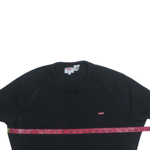 Levi's Men's Black Medium Crew Neck Pullover Sweatshirt
