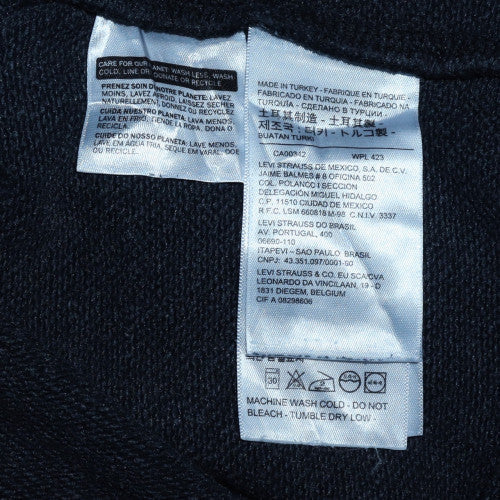 Levi's Men's Black Medium Crew Neck Pullover Sweatshirt