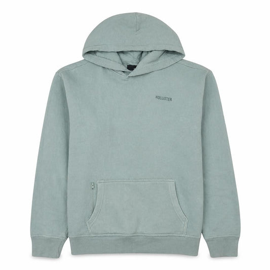 Hollister Men’s Green Relaxed Fit Pullover Hoodie Size M