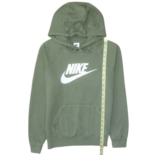 Nike Men's Green Pullover Hoodie S Fleece Graphic Logo Sportswear