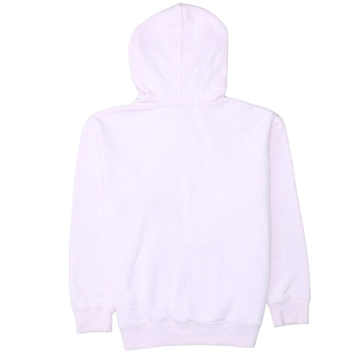 Champion Womens Pink XL Pullover Hoodie Cotton Blend Logo Sweatshirt