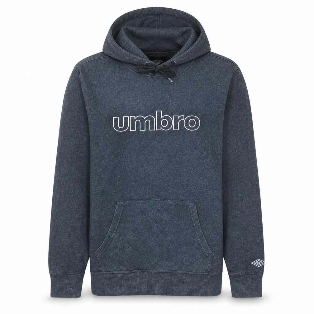 Umbro Men’s Blue Pullover Hoodie M Fleece Logo Sweatshirt