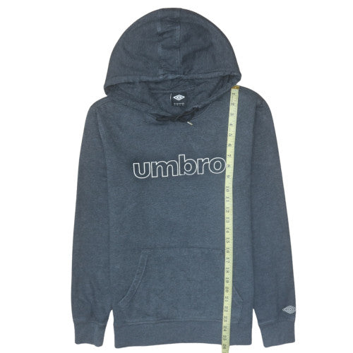Umbro Men’s Blue Pullover Hoodie M Fleece Logo Sweatshirt