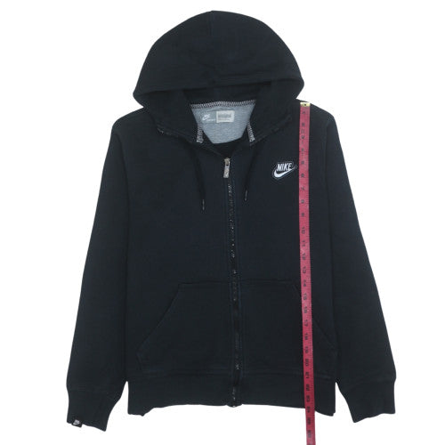 Nike Men's Black Full Zip Fleece Hoodie M Regular Logo Sportswear