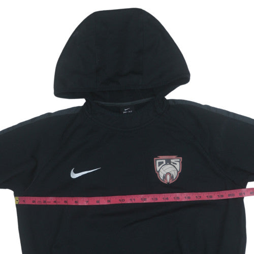 Nike Men's Black Dri-Fit Pullover Hoodie Size M Athletic Fit