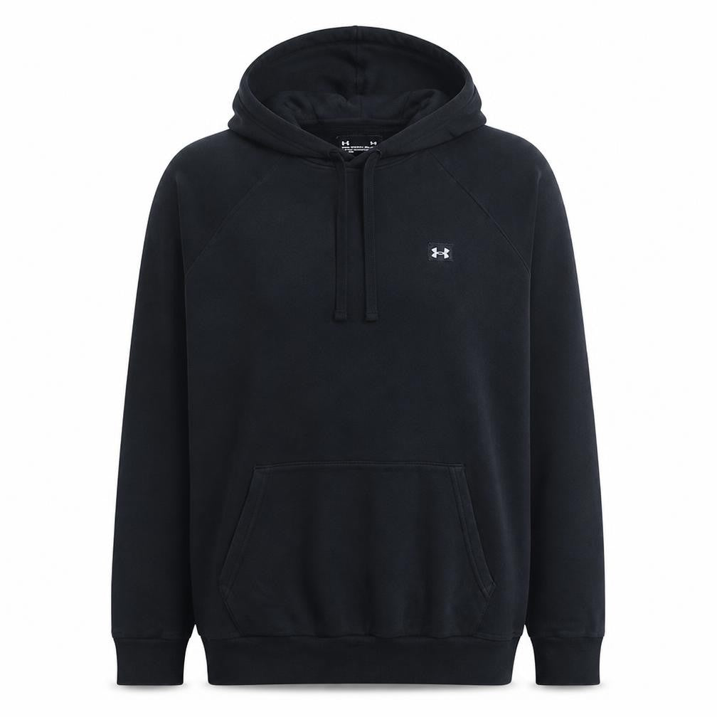 Under Armour Men's Black Pullover Hoodie L Relaxed Fit Sports Fleece