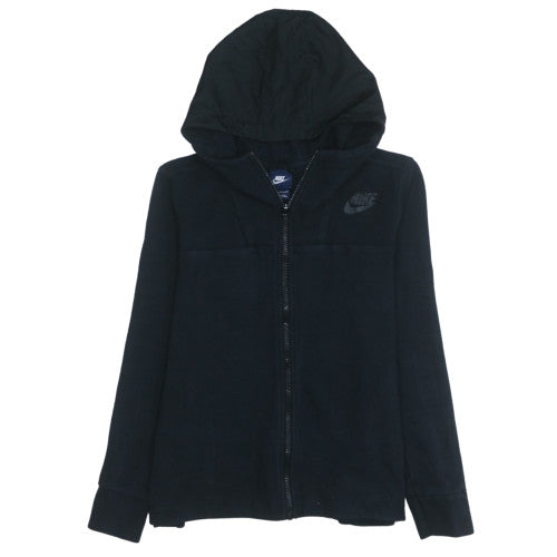 Nike Men's Black Small Full Zip Hoodie with Logo