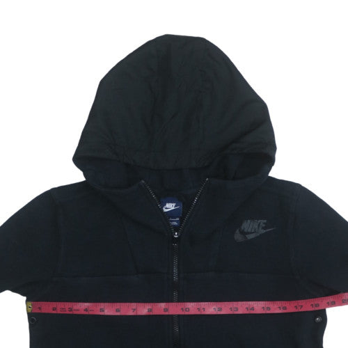 Nike Men's Black Small Full Zip Hoodie with Logo