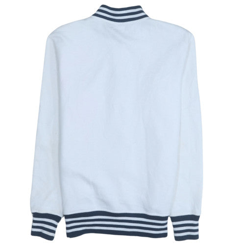 Ellesse Women's White Size 8 Varsity Jacket with Logo Detail