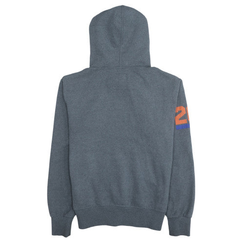 Superdry Men's Grey Pullover Hoodie Medium Regular Fit Logo Fleece
