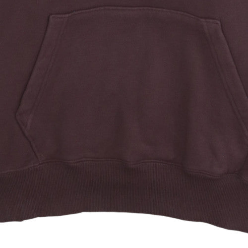 Converse Men’s Brown Pullover Hoodie M Fleece Logo Sweatshirt