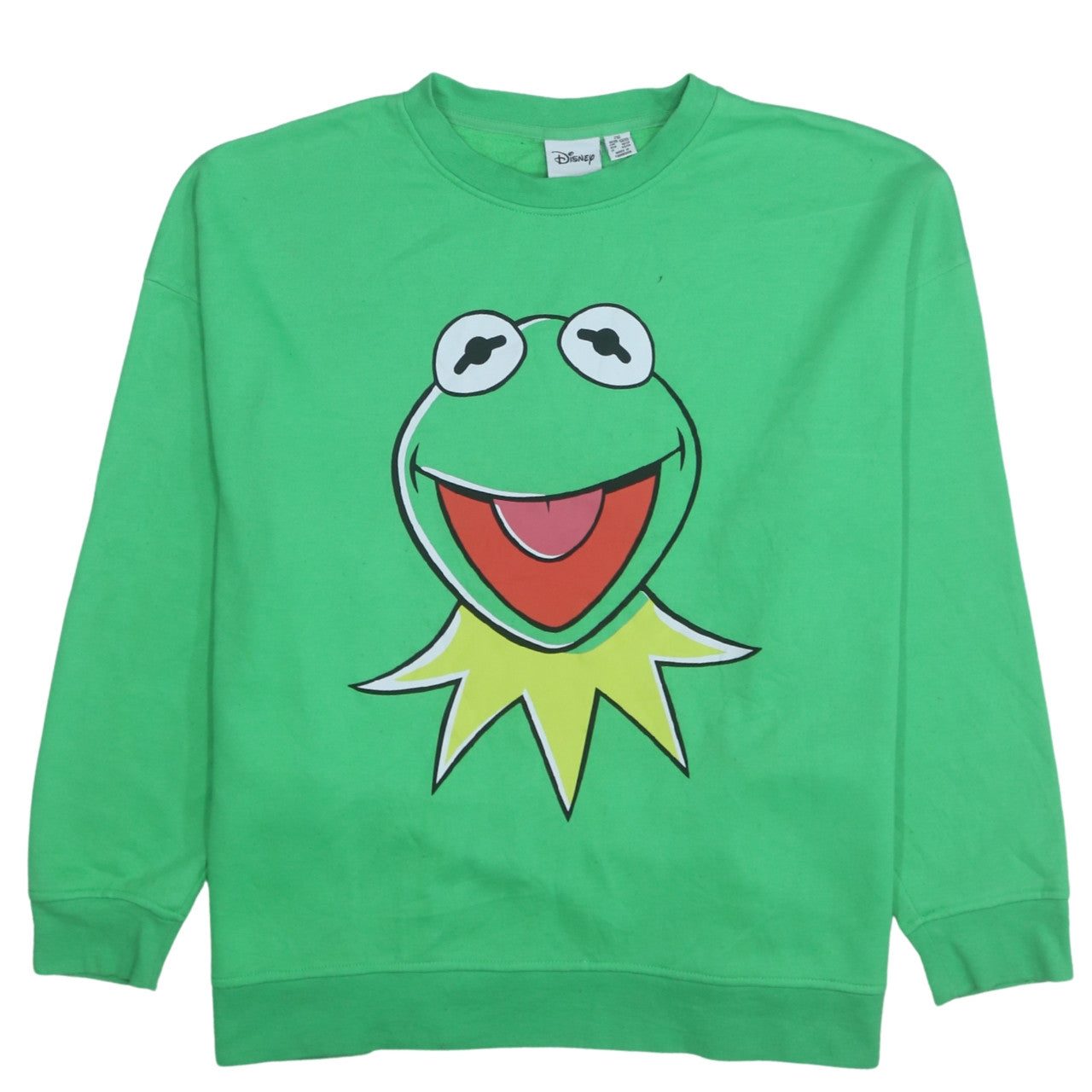 Disney Men's Green Kermit Sweatshirt 2XL Pullover Graphic Print