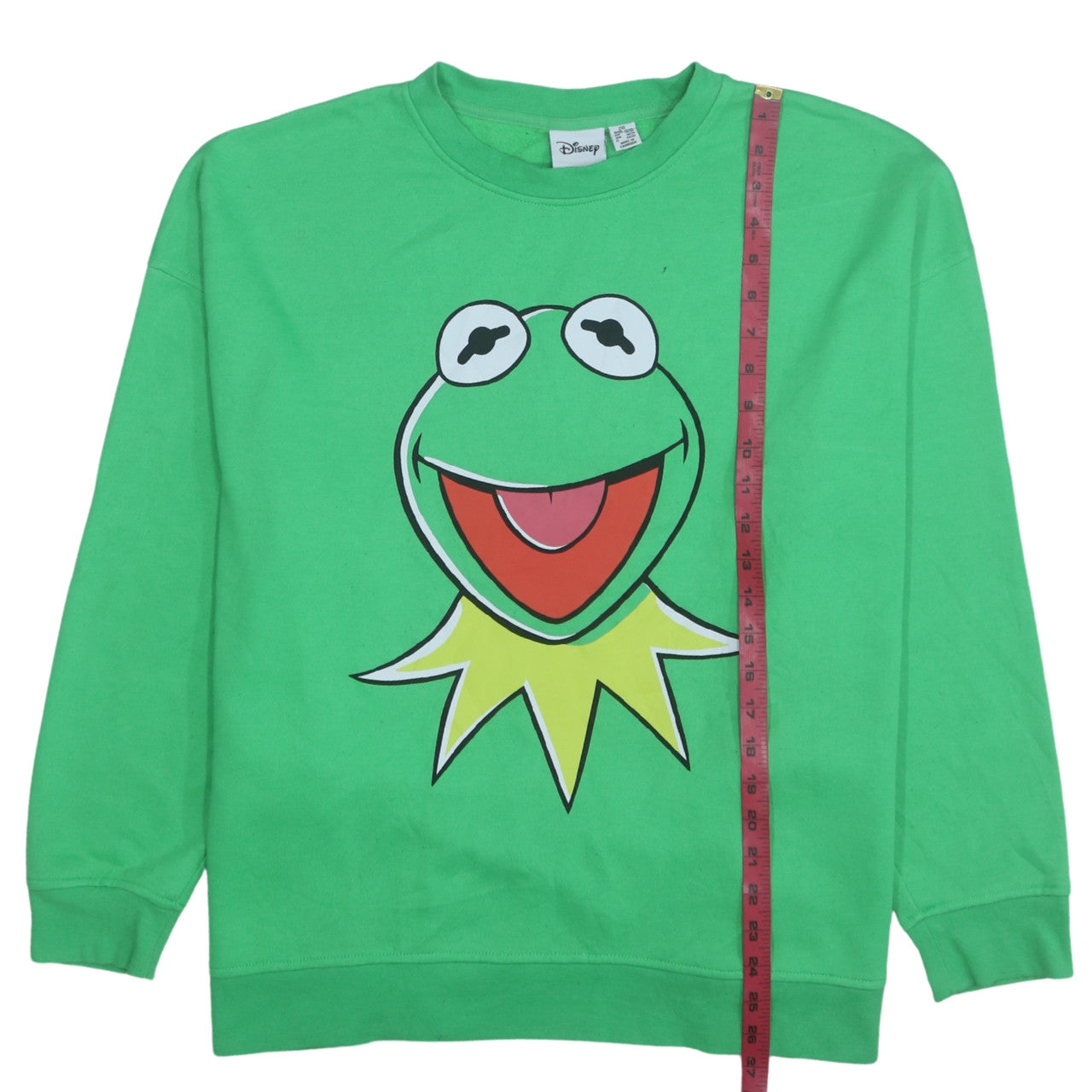 Disney Men's Green Kermit Sweatshirt 2XL Pullover Graphic Print