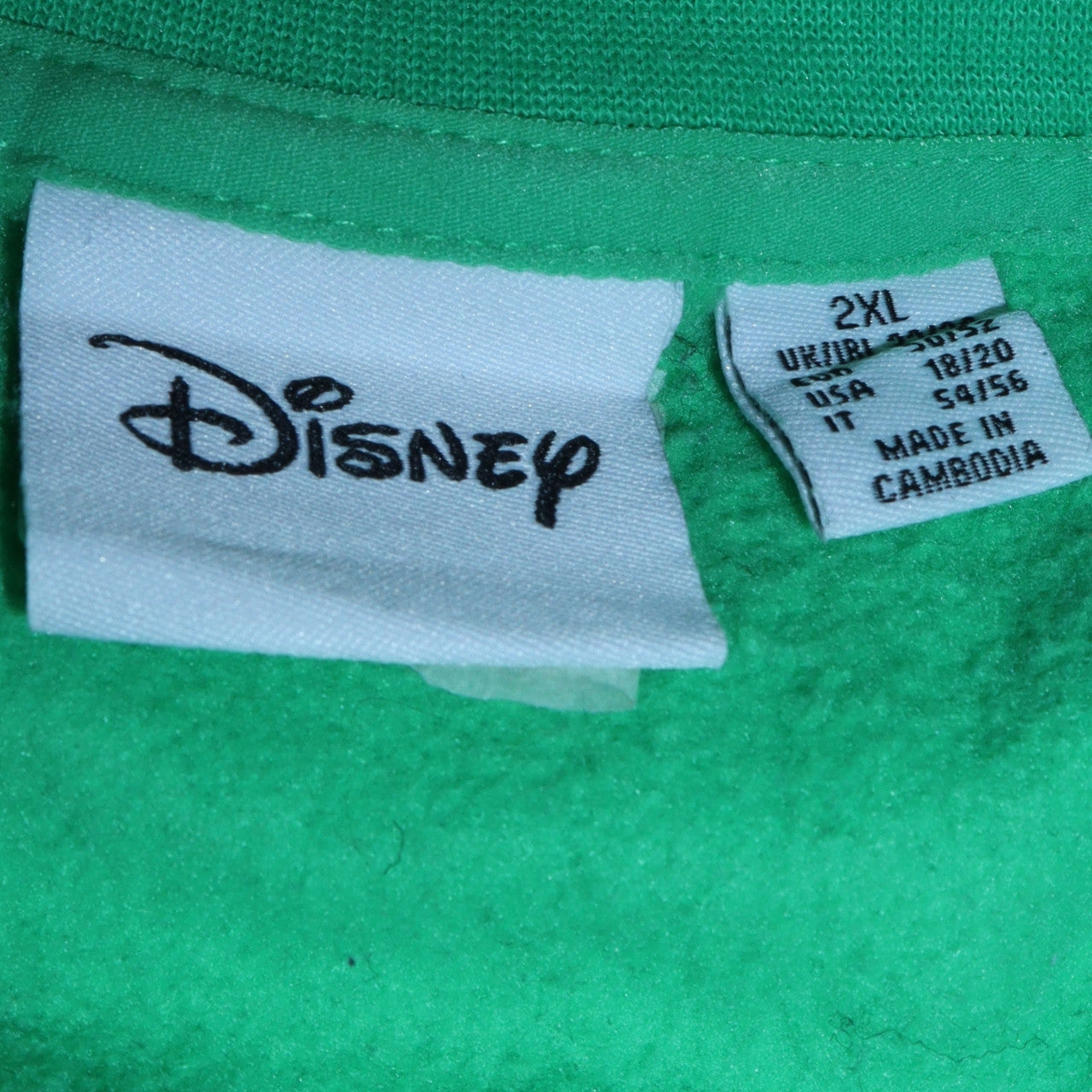Disney Men's Green Kermit Sweatshirt 2XL Pullover Graphic Print