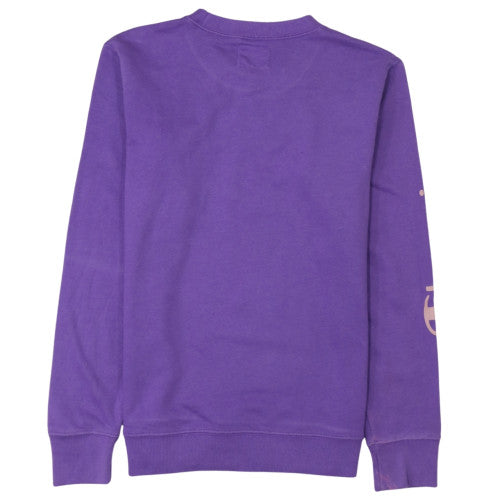 Champion Women’s Purple Crew Neck Pullover Sweatshirt L Cotton Blend