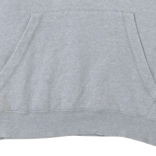 Nike Men's Grey Pullover Hoodie Medium Regular Fit Fleece