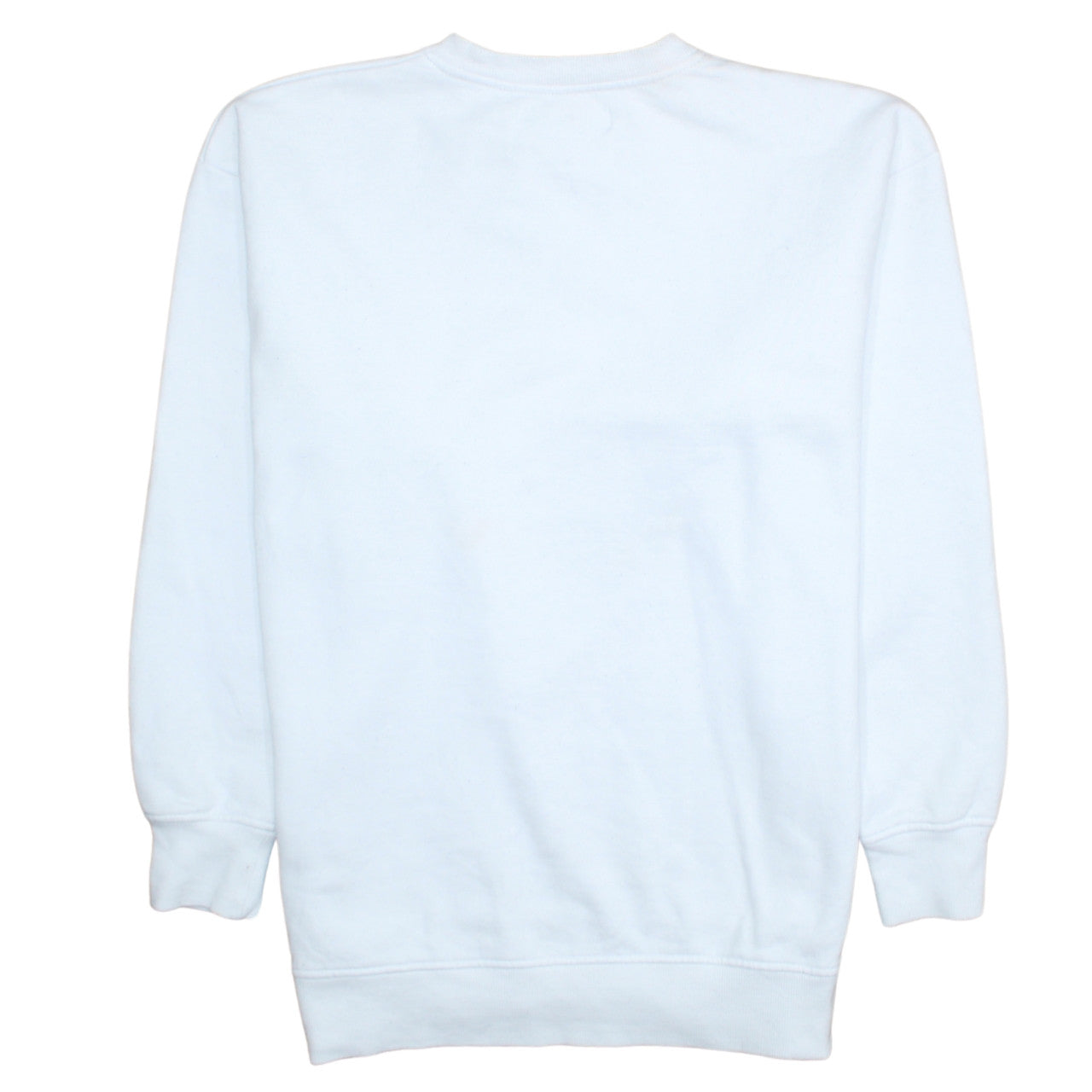 Diesel Men's White Small Logo Crew Neck Pullover Sweatshirt