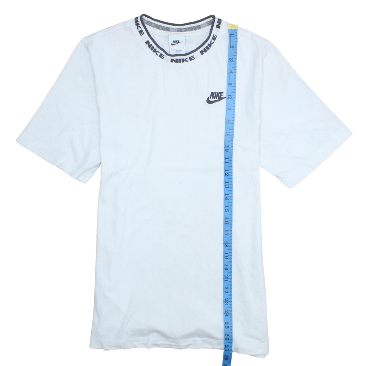 Nike Men’s White Cotton Crew Neck Short Sleeve Sports T-Shirt Size S