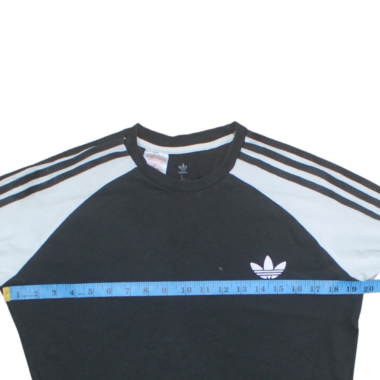 Adidas Mens Black Long Sleeve Crew Neck Pullover Sweatshirt Size L