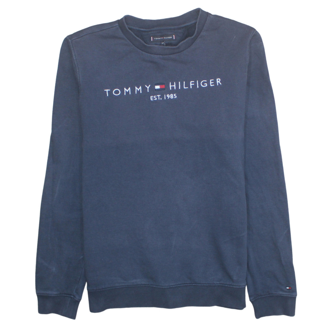 Tommy Hilfiger Teens Blue Cotton Embroidered Sweatshirt Size 164