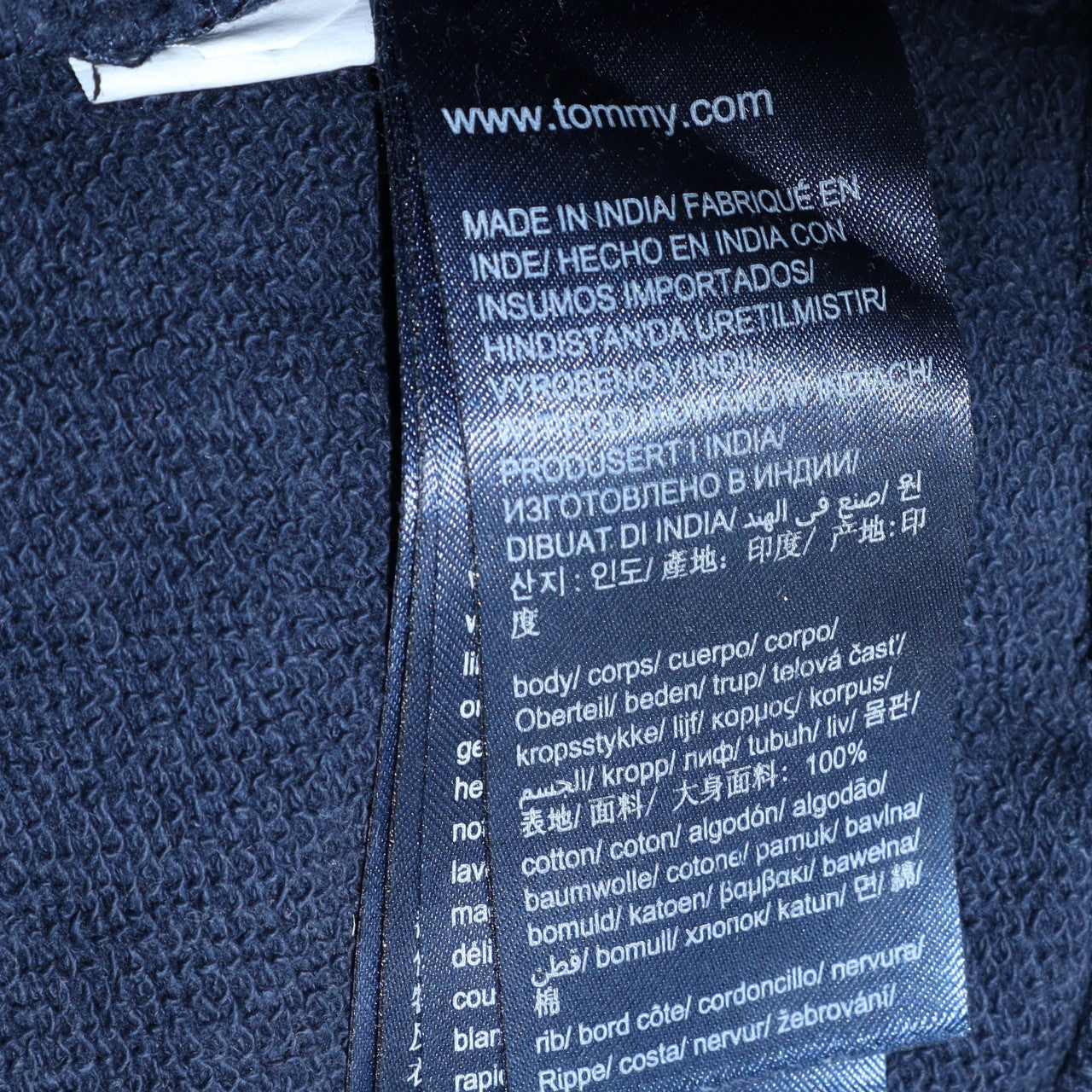Tommy Hilfiger Teens Blue Cotton Embroidered Sweatshirt Size 164