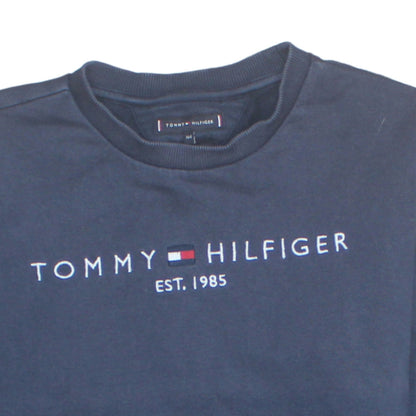 Tommy Hilfiger Teens Blue Cotton Embroidered Sweatshirt 13-14 Years