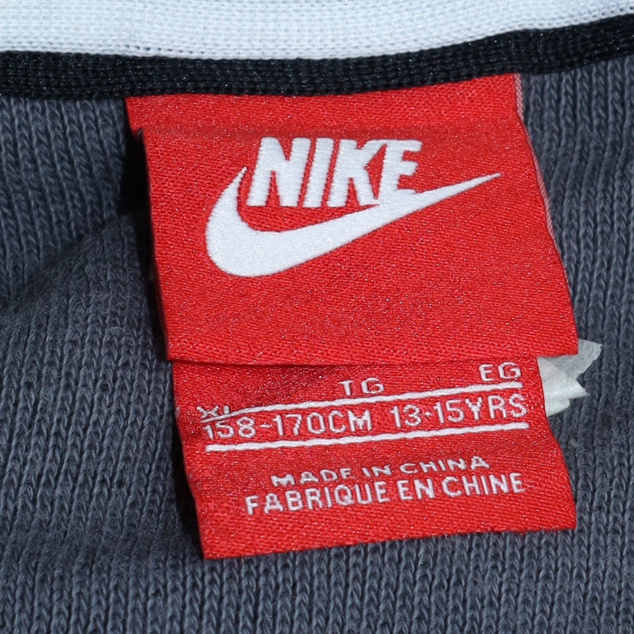 Nike Air Grey Full Zip Hoodie Teens L Lightweight Sportswear