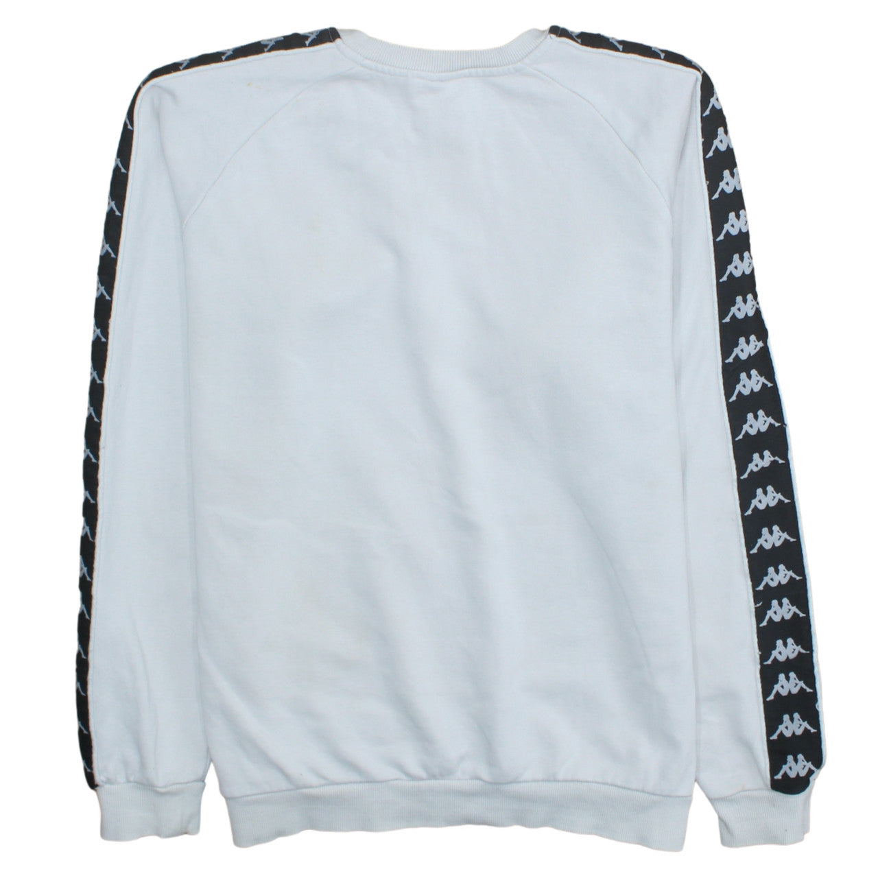 Kappa Men's White Crew Neck Logo Sweatshirt Medium