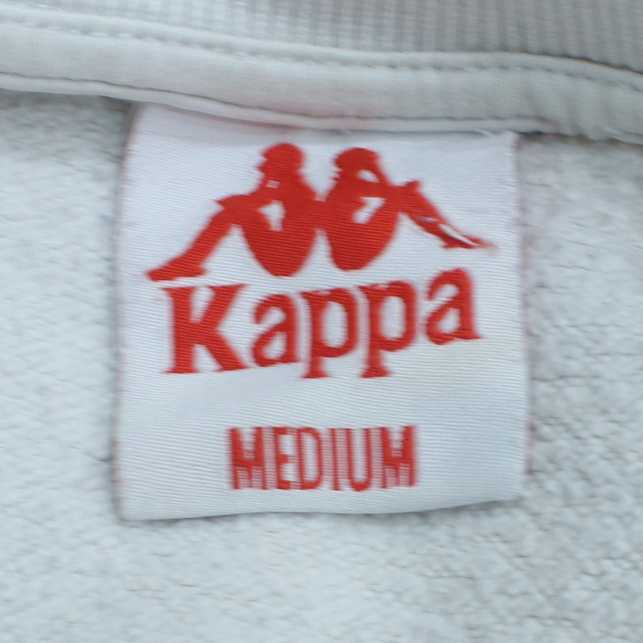Kappa Men's White Crew Neck Logo Sweatshirt Medium