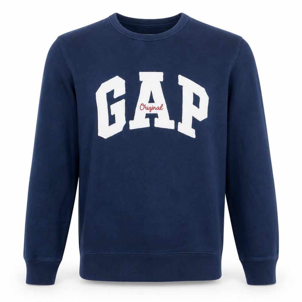 Gap Men's Blue Original Logo Pullover Sweatshirt Size M