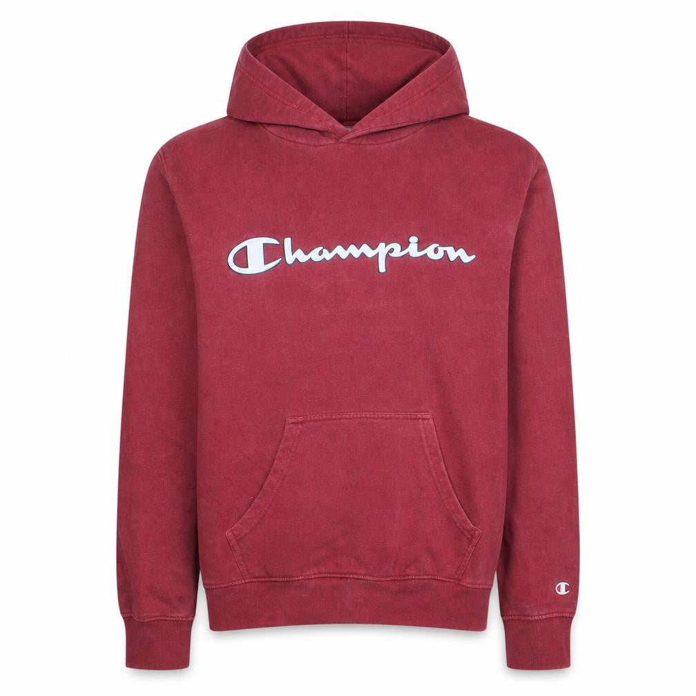 Champion Men's Red Pullover Hoodie Small Fleece Regular Fit