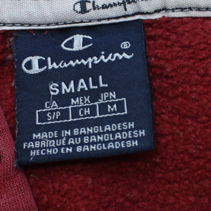 Champion Men's Red Pullover Hoodie Small Fleece Regular Fit