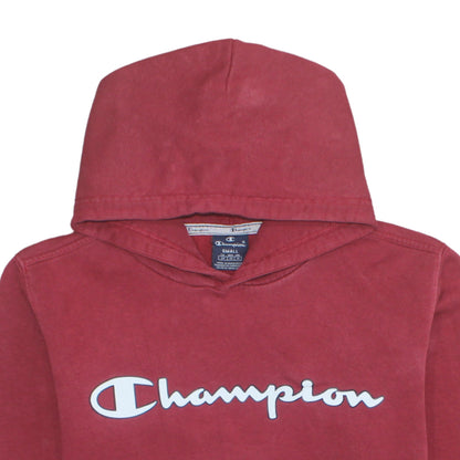 Champion Men's Red Pullover Hoodie Small Fleece Regular Fit