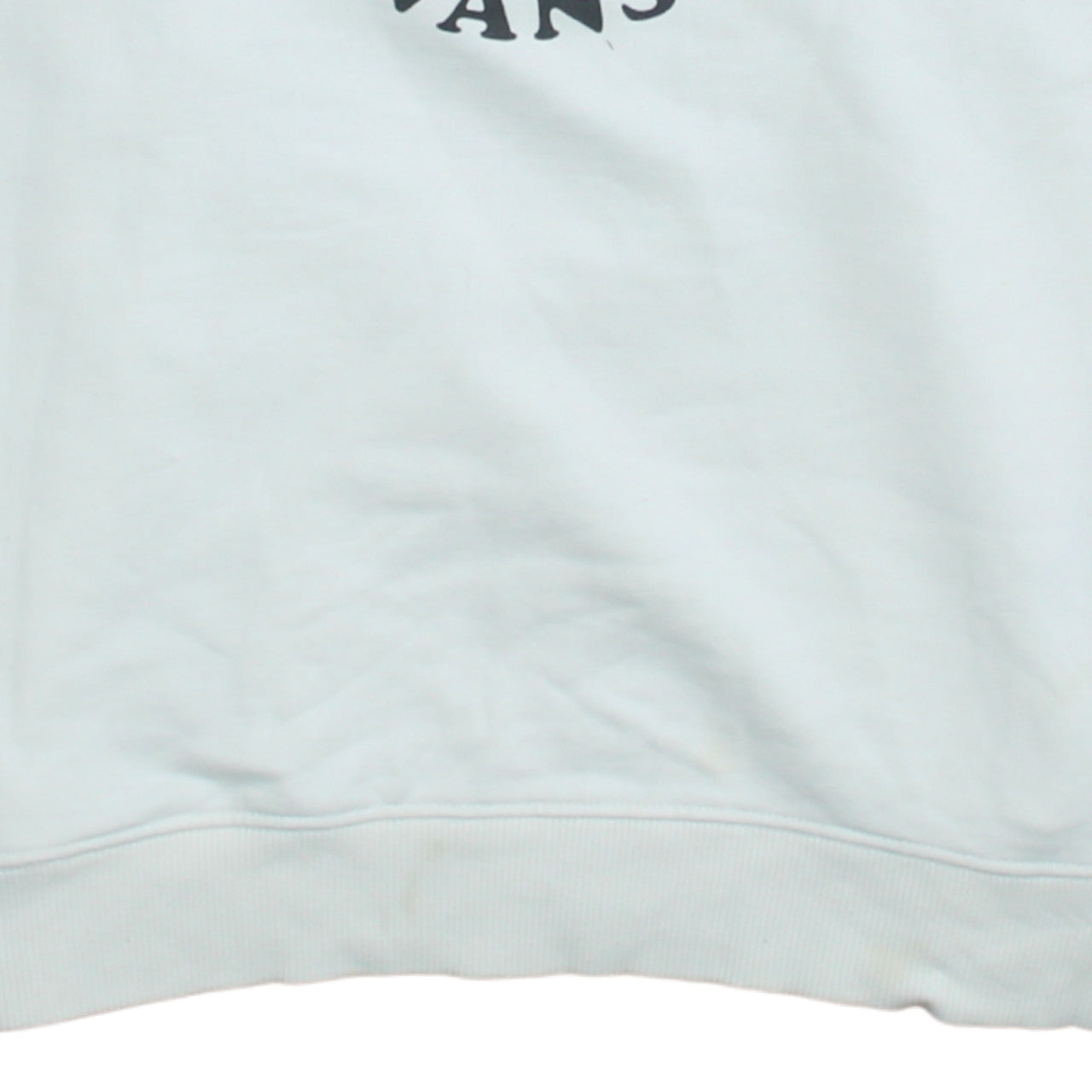 Vans Womens White Large Pullover Sweatshirt with Flower Graphic