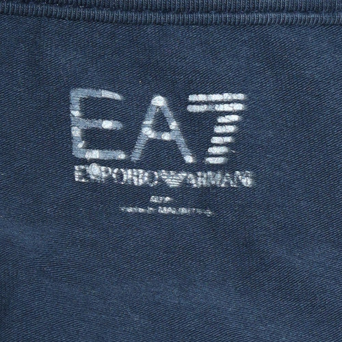 Emporio Armani EA7 Men's Blue Long Sleeve Pullover Sweatshirt L