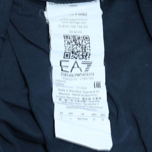 Emporio Armani EA7 Men's Blue Long Sleeve Pullover Sweatshirt L