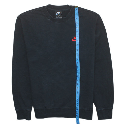 Nike Men's Black Crew Neck Pullover Sweatshirt M Sports Logo