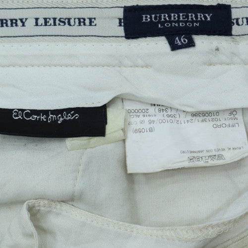 Burberry Men’s Beige Corduroy Chino Trousers Size 46 Regular