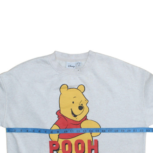 Disney Winnie the Pooh Women's Grey Pullover Sweatshirt M 12/14