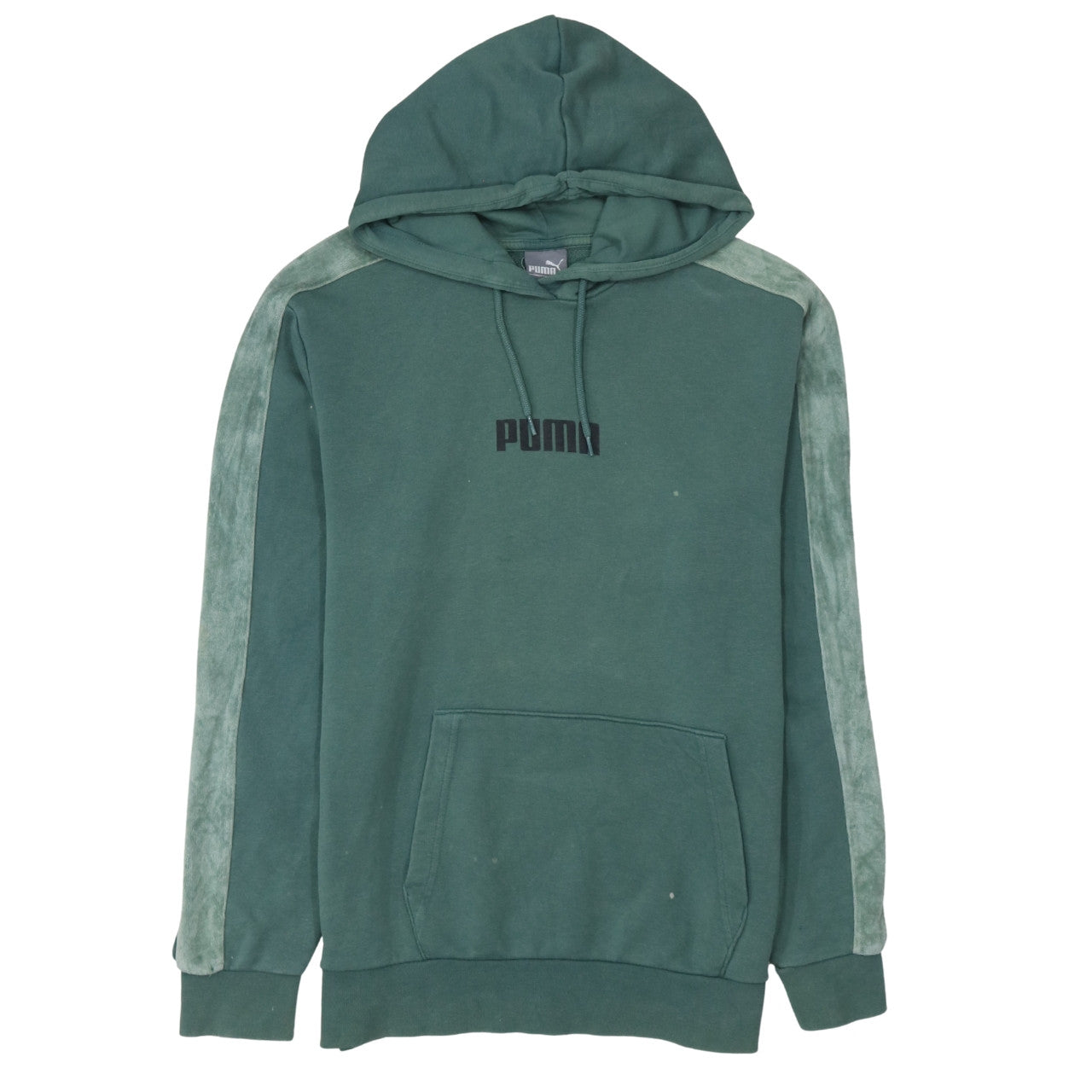 Puma Men's Green Pullover Hoodie Small Logo Sportswear