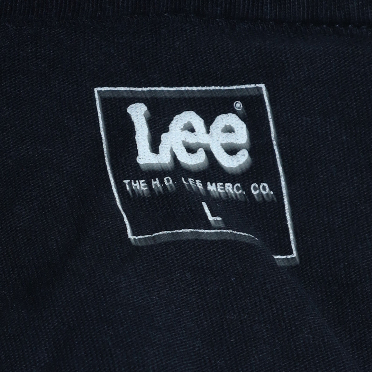 Lee Men's Black Cotton Crew Neck Short Sleeve T-Shirt Size L