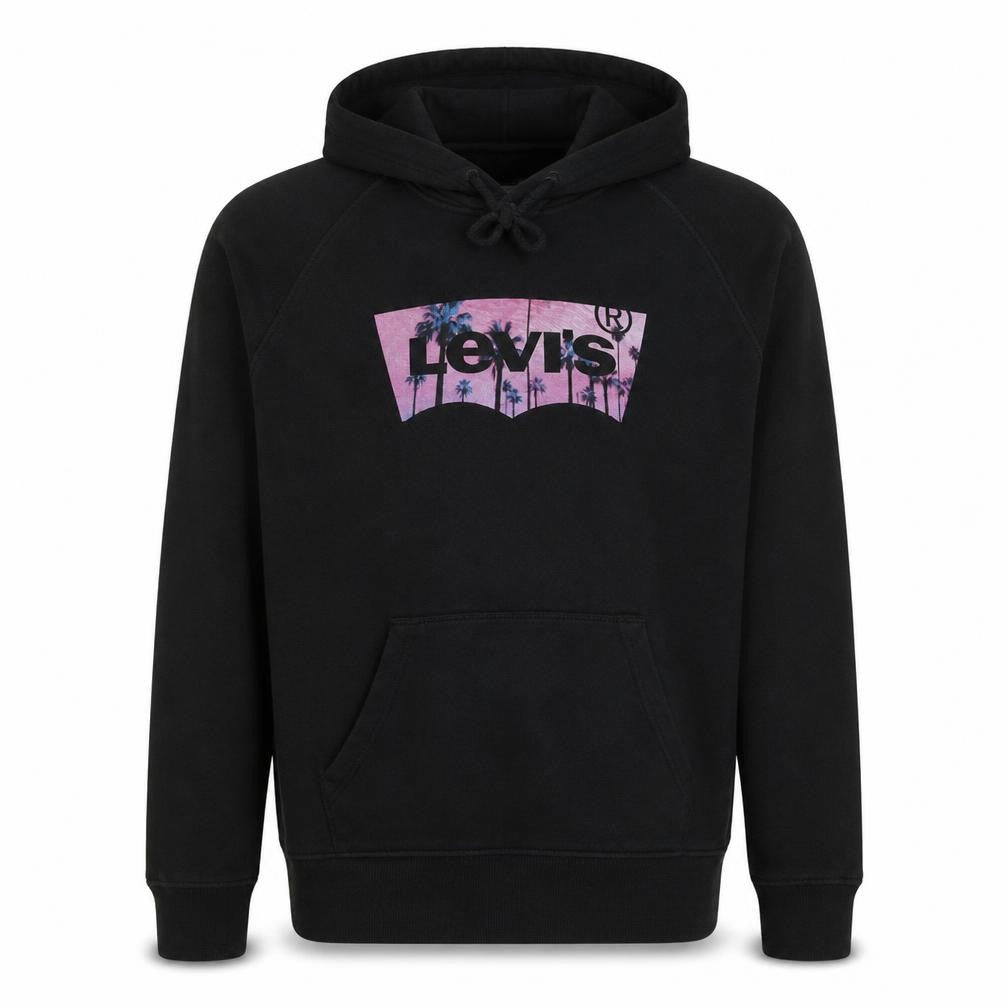 Levi's Men's Black M Pullover Hoodie Graphic Logo Sweatshirt
