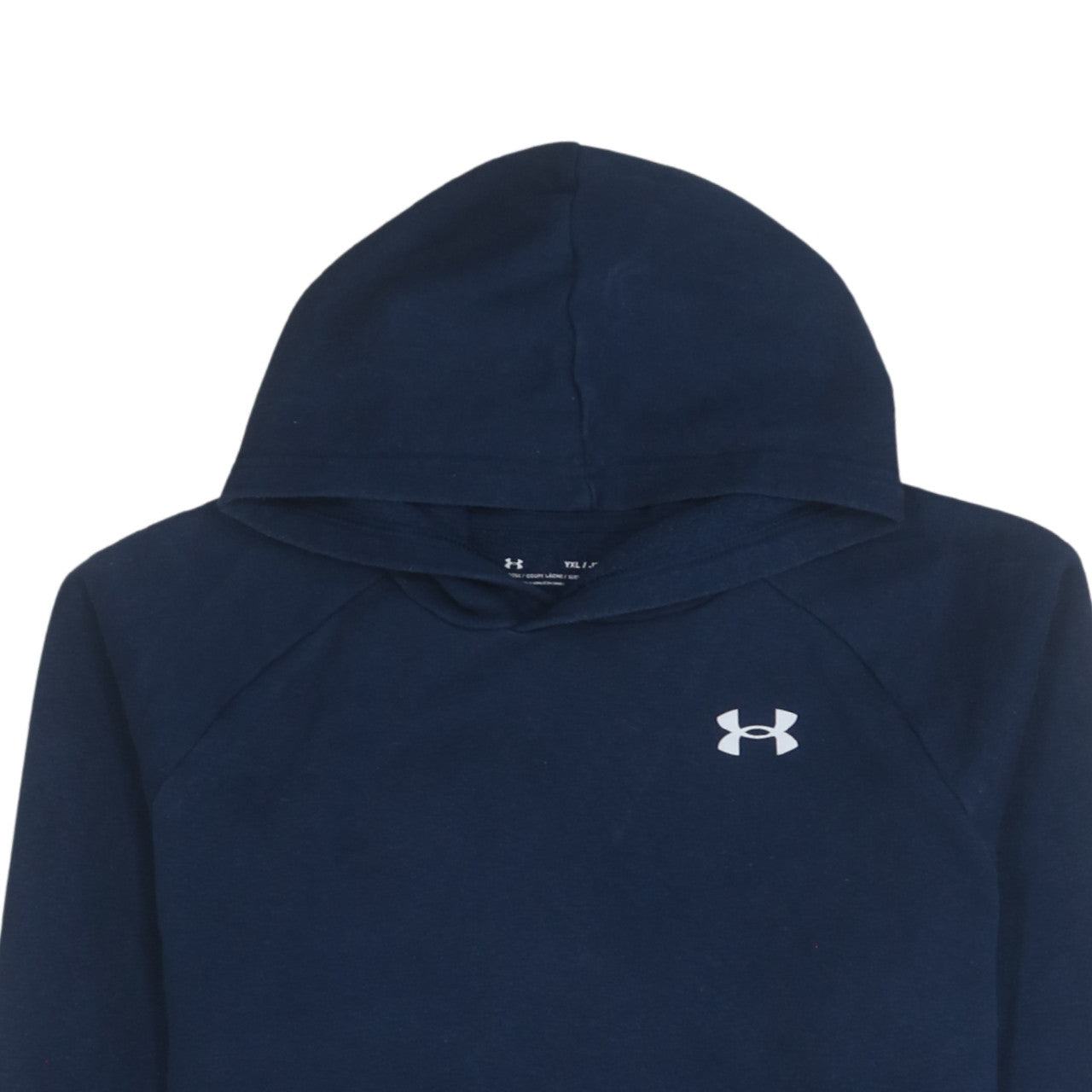 Under Armour Teens Blue Pullover Hoodie XL Relaxed Fit Fleece