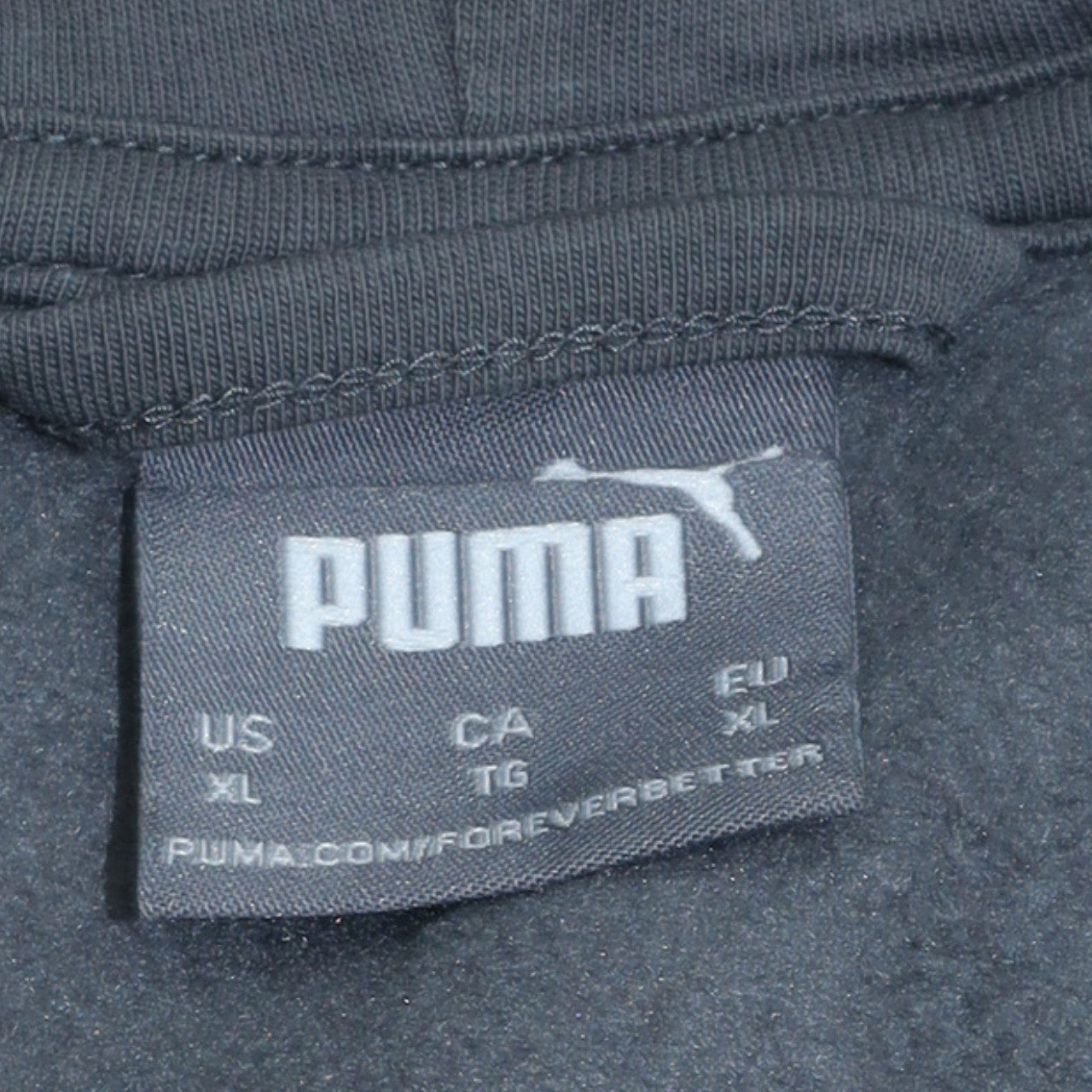 Puma Men's Grey Full Zip Hoodie XL Sportswear Sweatshirt