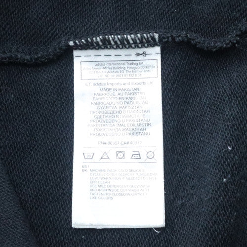 Adidas Men's Black Full Zip Hoodie Jacket Size S Regular Fit