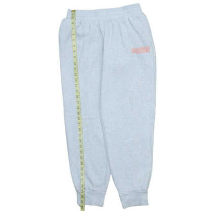 Back view of Puma women’s grey fleece sweatpants medium regular fit