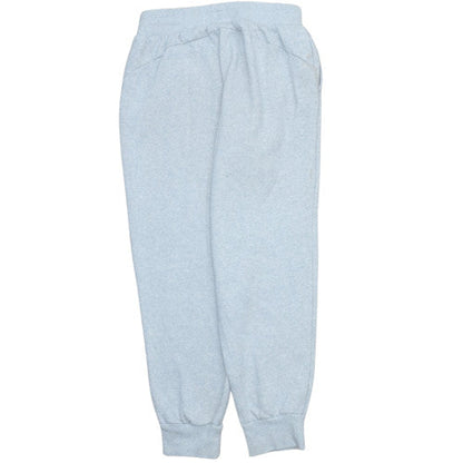 Brand and care label for Puma women’s grey fleece sweatpants medium regular fit